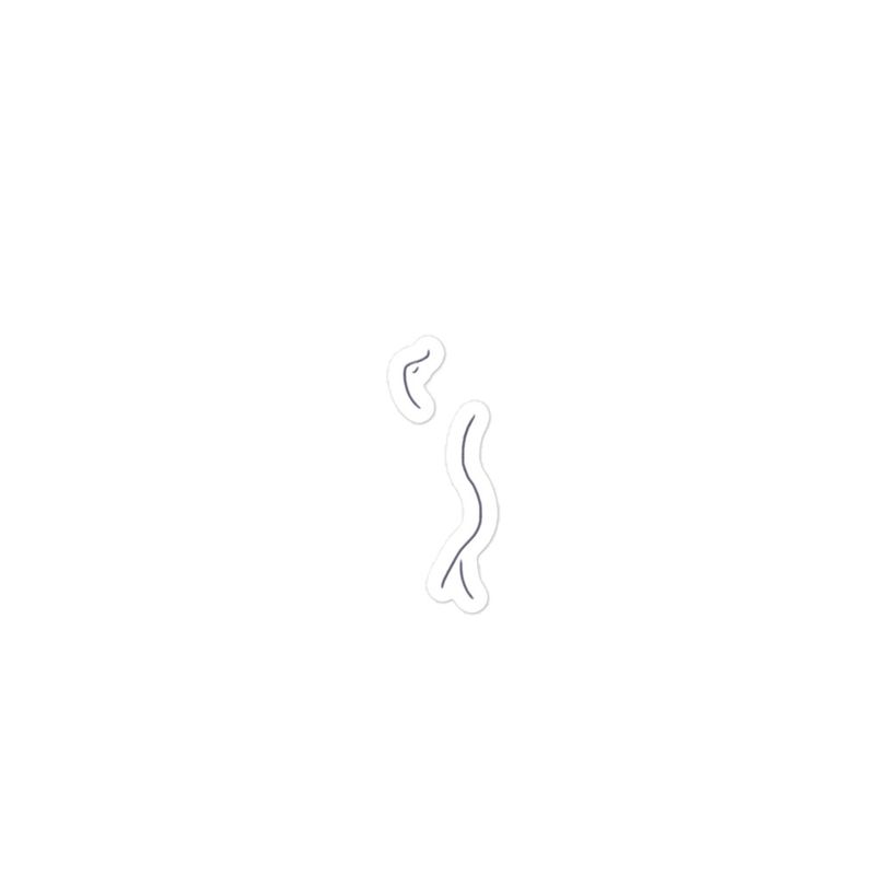 Profile Nude Bubble-Free Stickers
