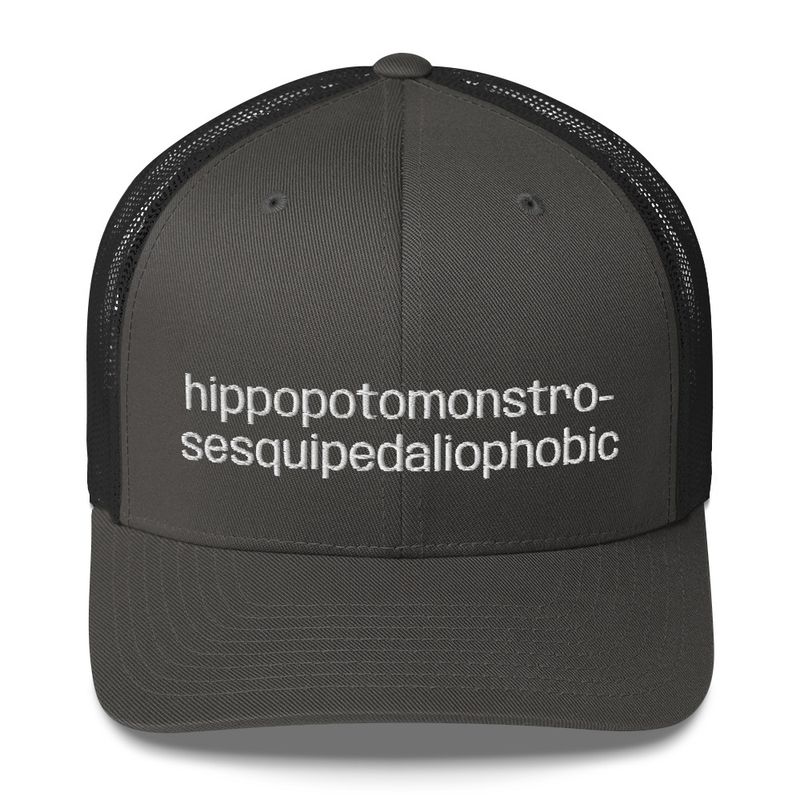 Fear Of Long Words Trucker Cap