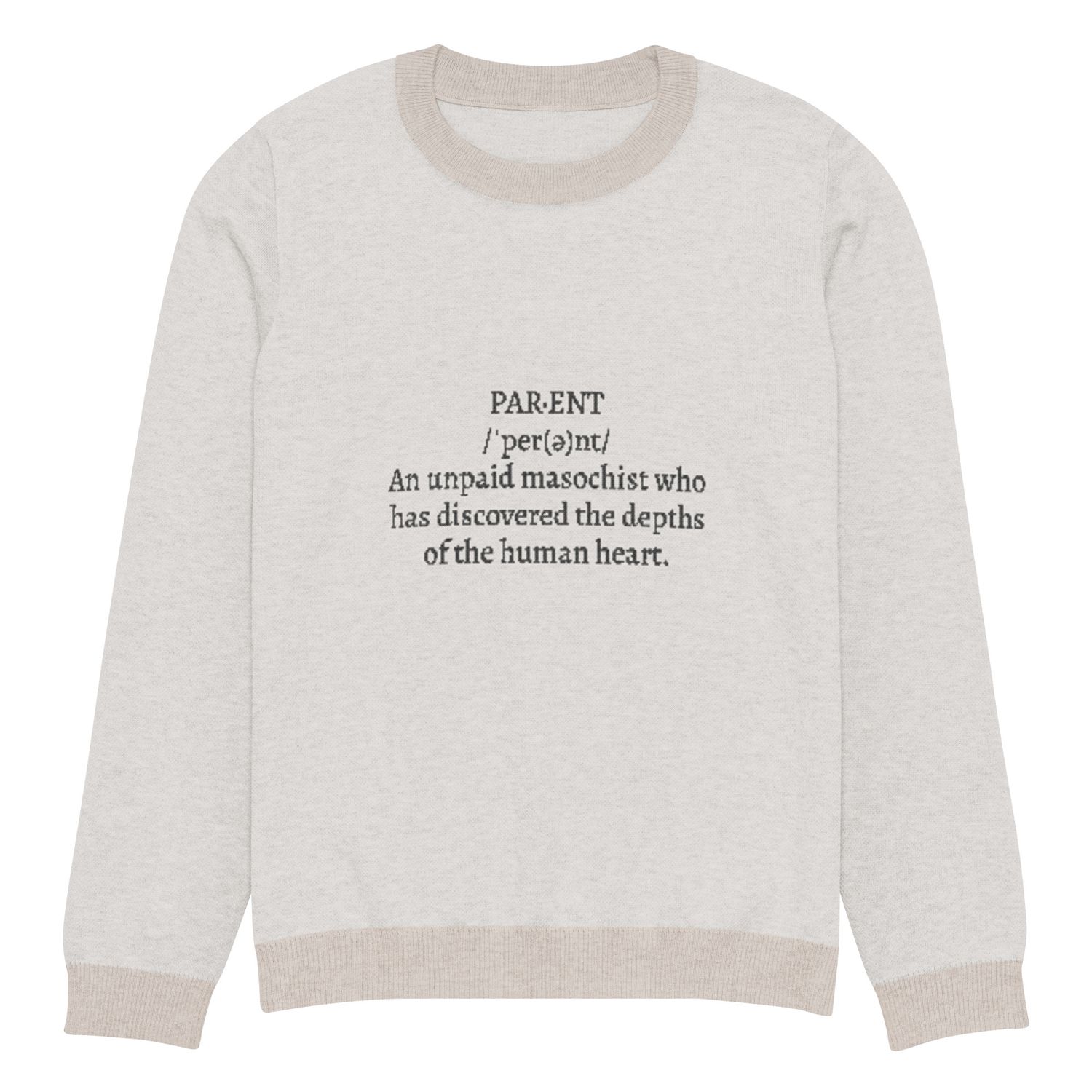 Parent Unisex Knitted Crew Neck Sweater