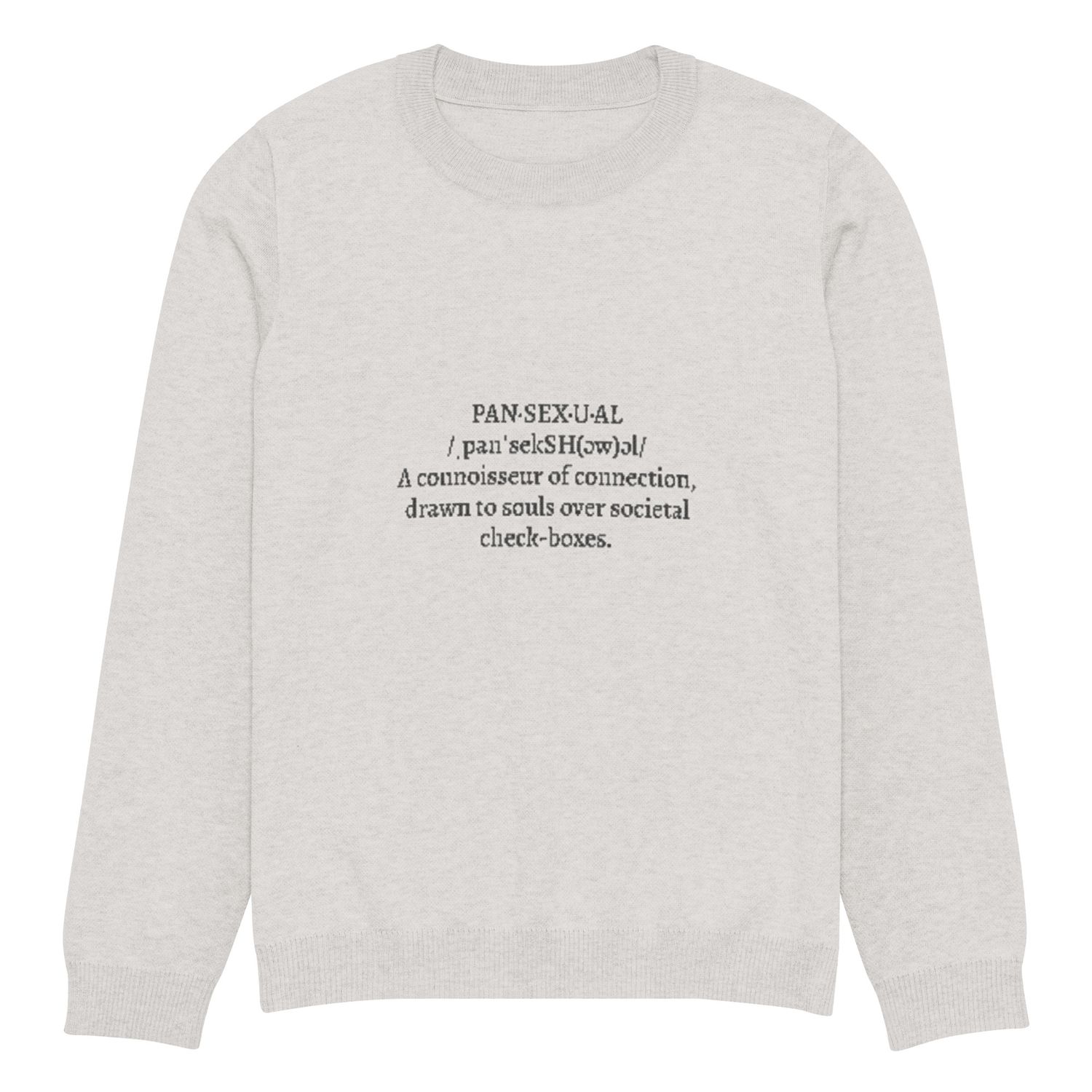 Pansexual Unisex Knitted Crew Neck Sweater