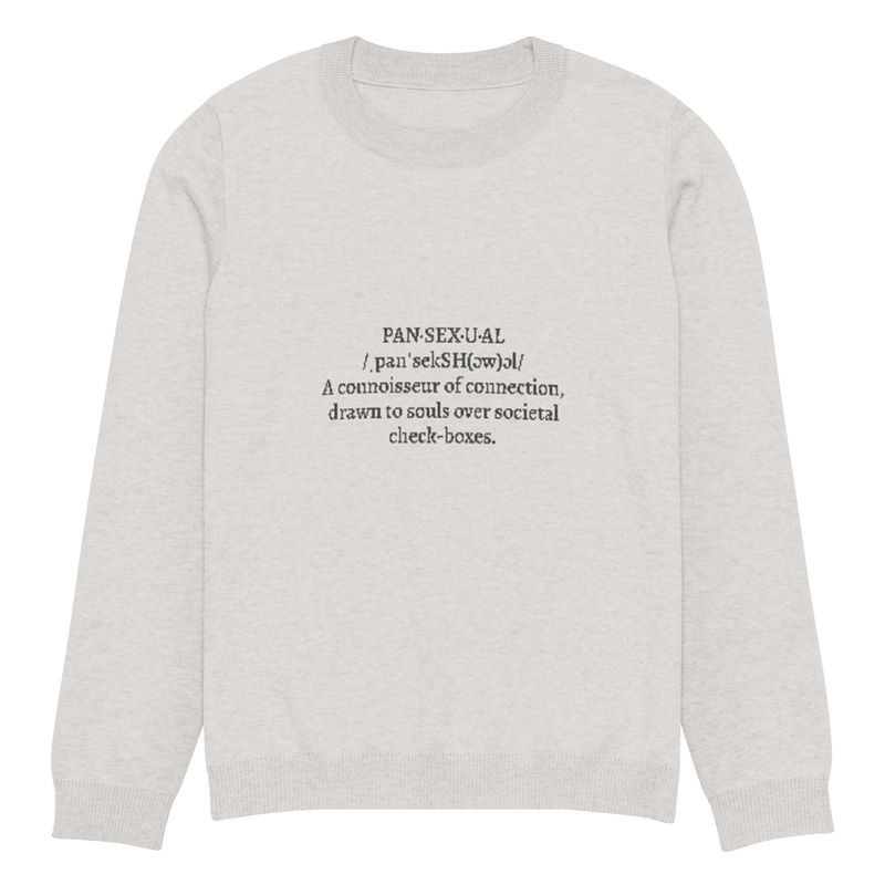 Pansexual Unisex Knitted Crew Neck Sweater