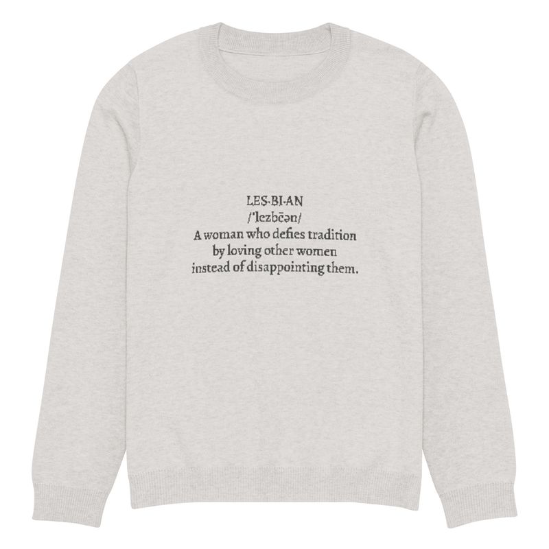 Lesbian Unisex Knitted Crew Neck Sweater
