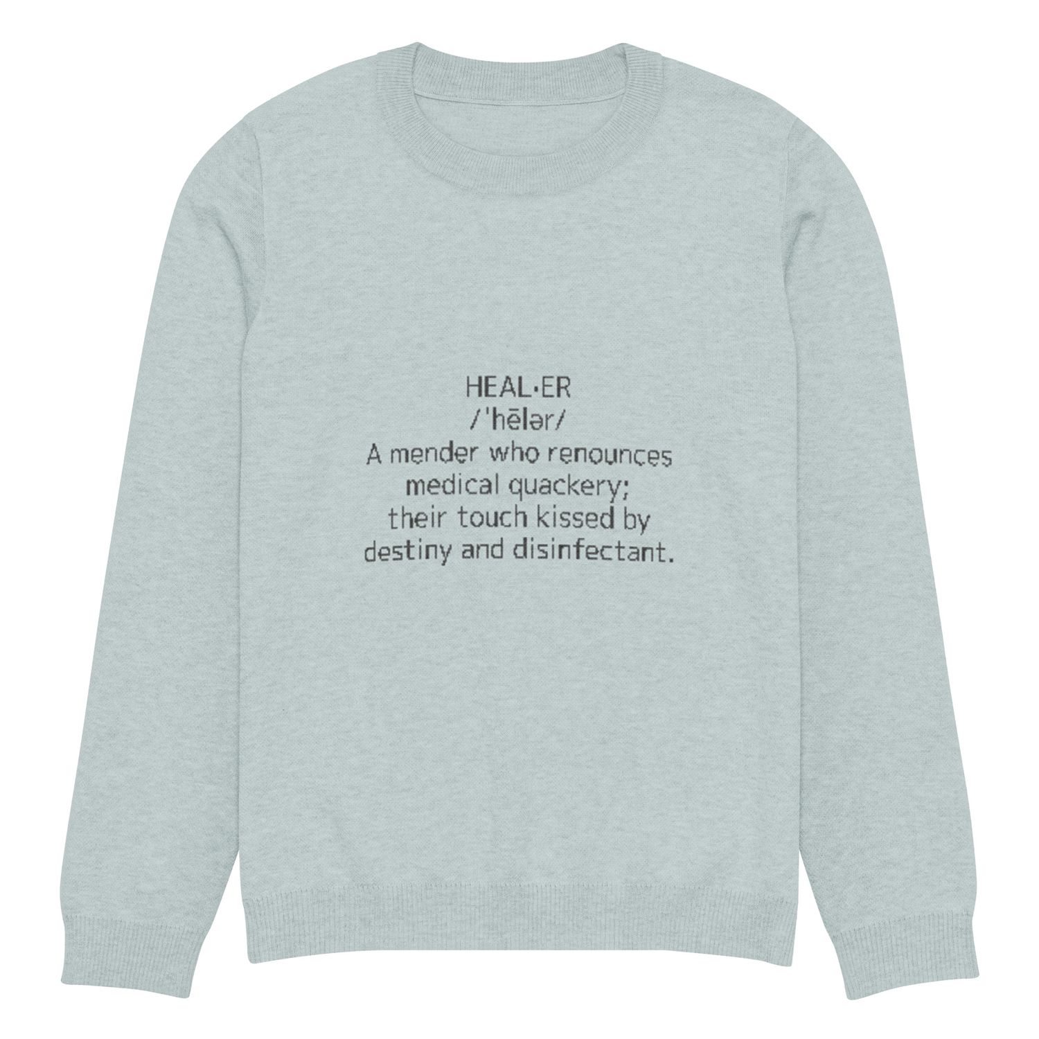 Healer Unisex Knitted Crew Neck Sweater