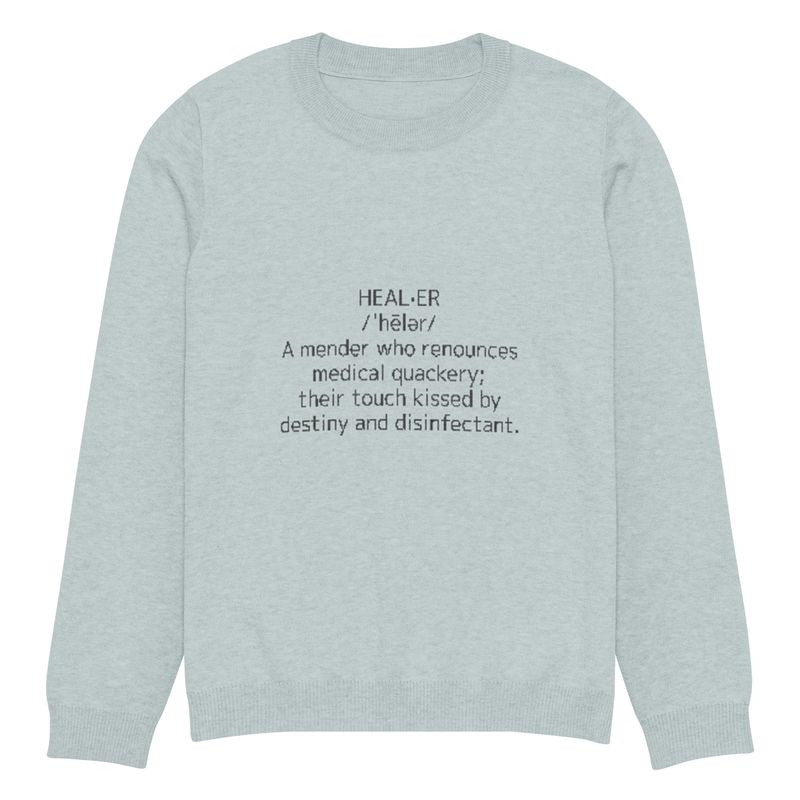 Healer Unisex Knitted Crew Neck Sweater