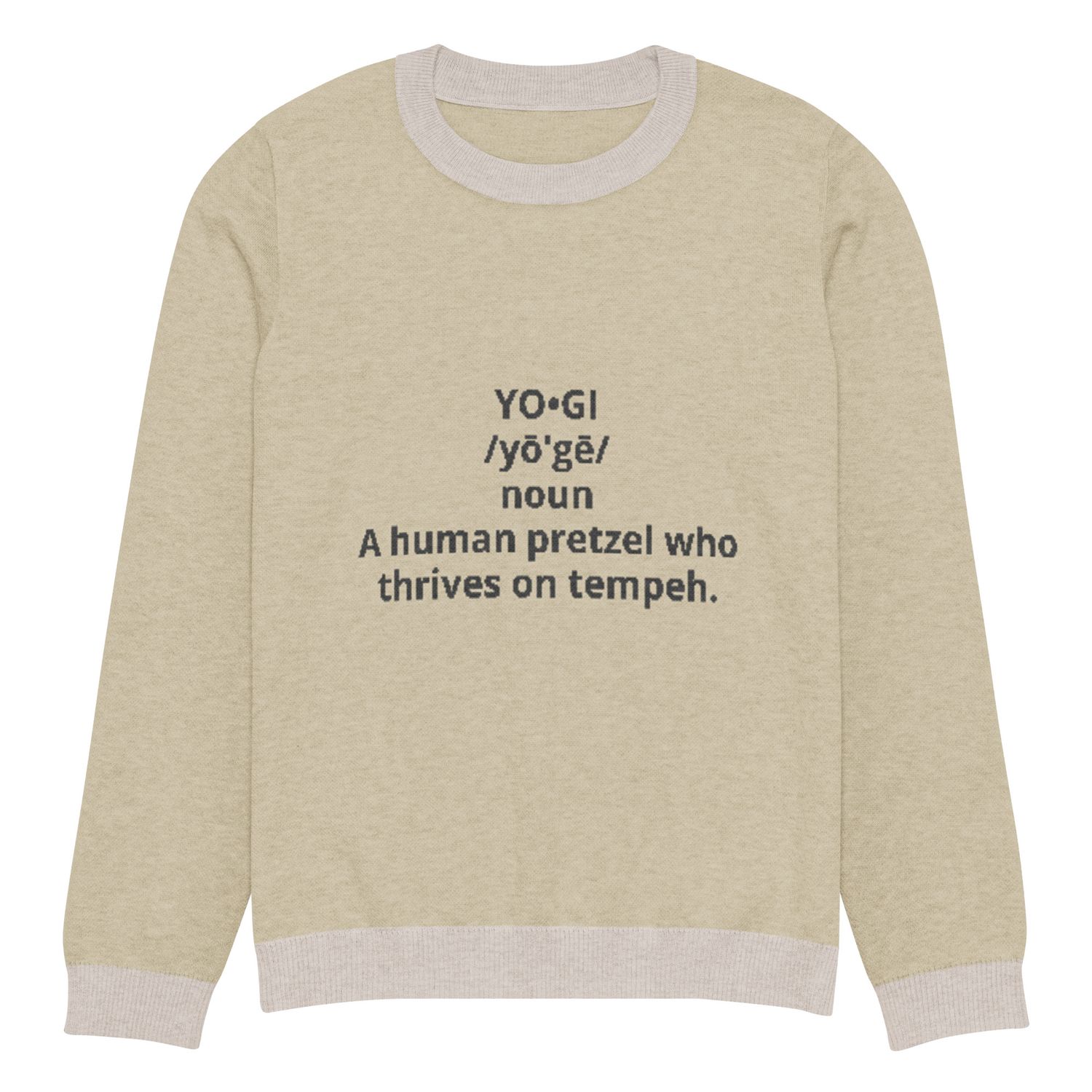 Yogi Unisex Knitted Crew Neck Sweater