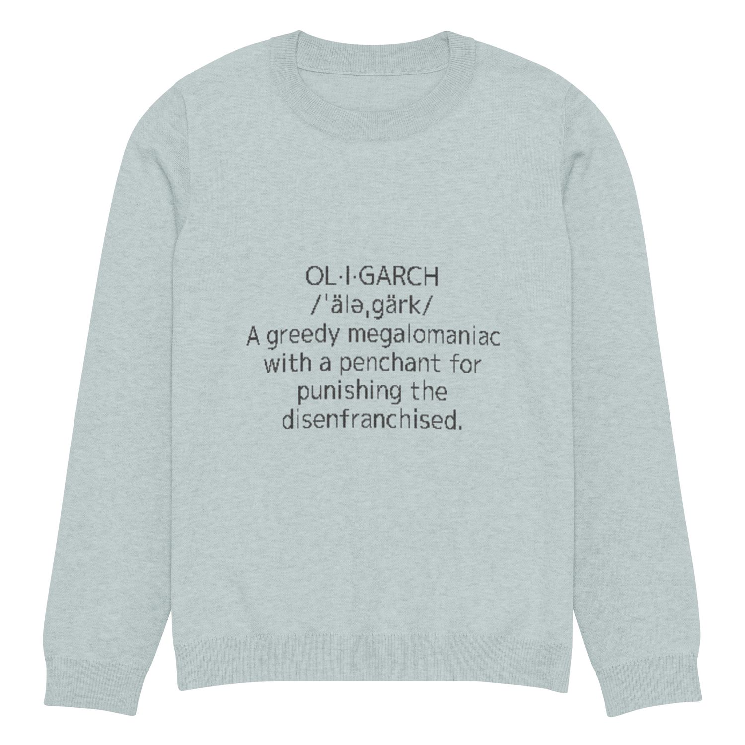 Oligarch Unisex Knitted Crew Neck Sweater