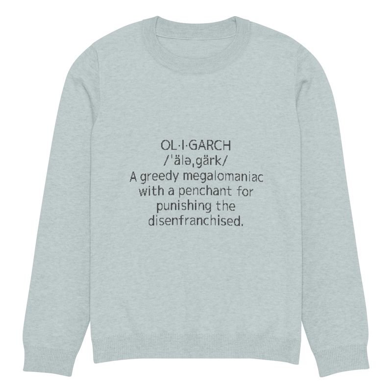 Oligarch Unisex Knitted Crew Neck Sweater