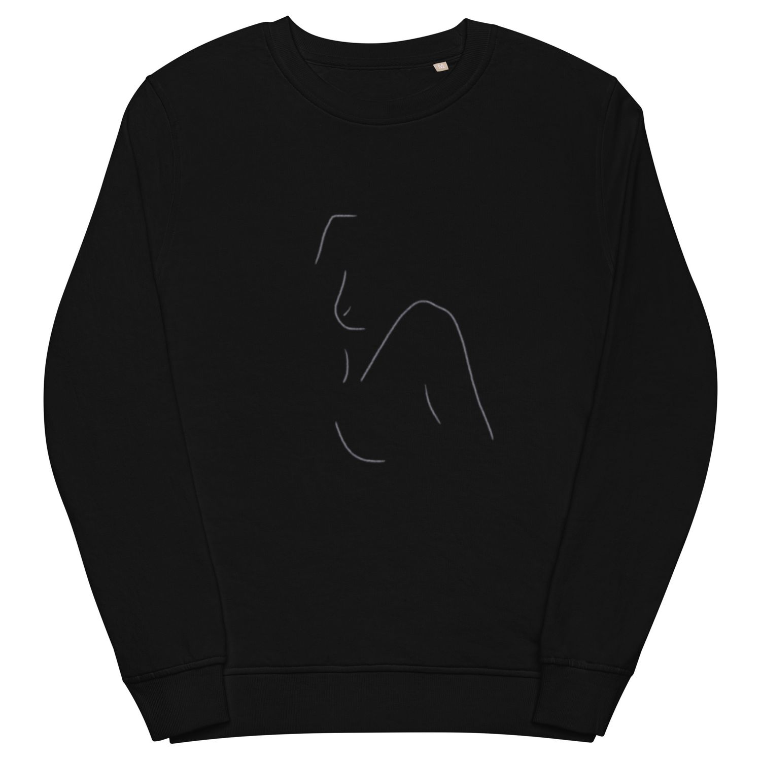 Cross Leg Nude Unisex Organic Sweatshirt