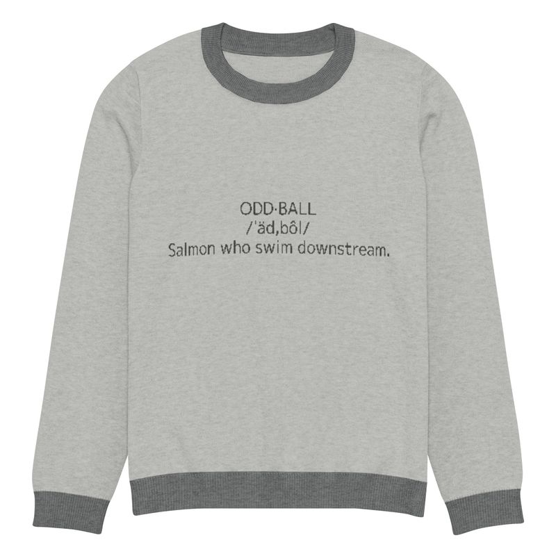 Oddball Unisex Knitted Crew Neck Sweater
