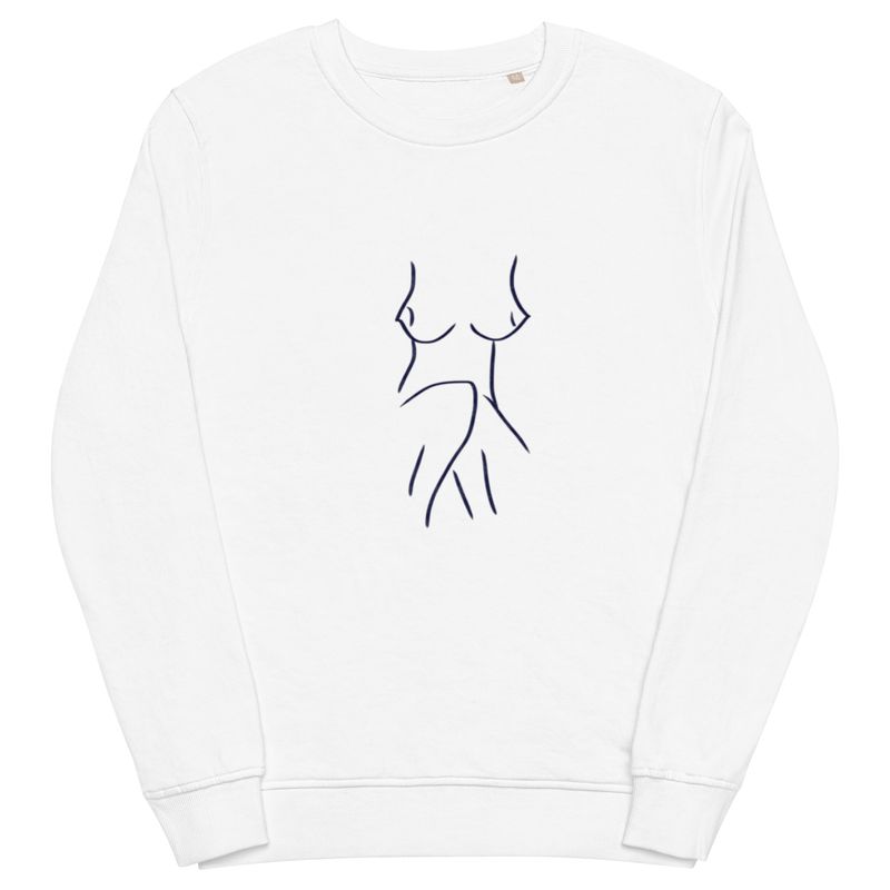 Shy Nude Unisex Organic Sweatshirt