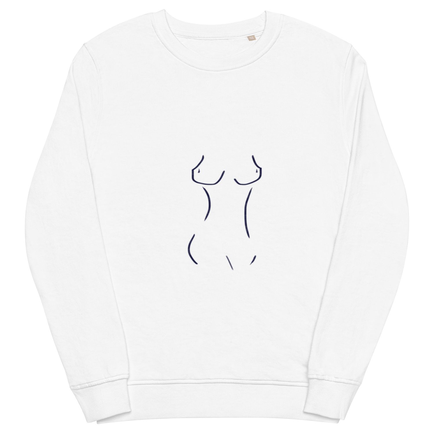 Curvy Nude Unisex Organic Sweatshirt