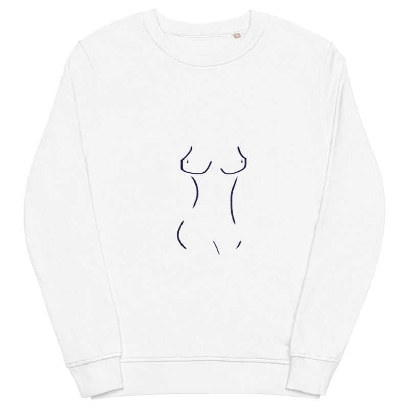 Curvy Nude Unisex Organic Sweatshirt