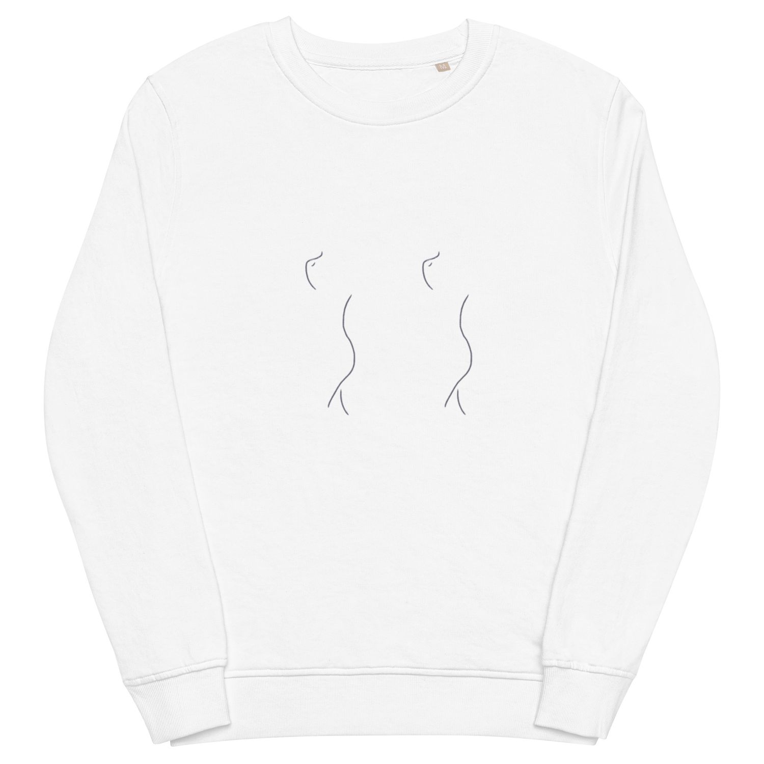 Two Side Nudes Unisex Organic Sweatshirt
