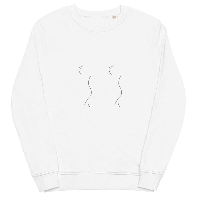 Two Side Nudes Unisex Organic Sweatshirt