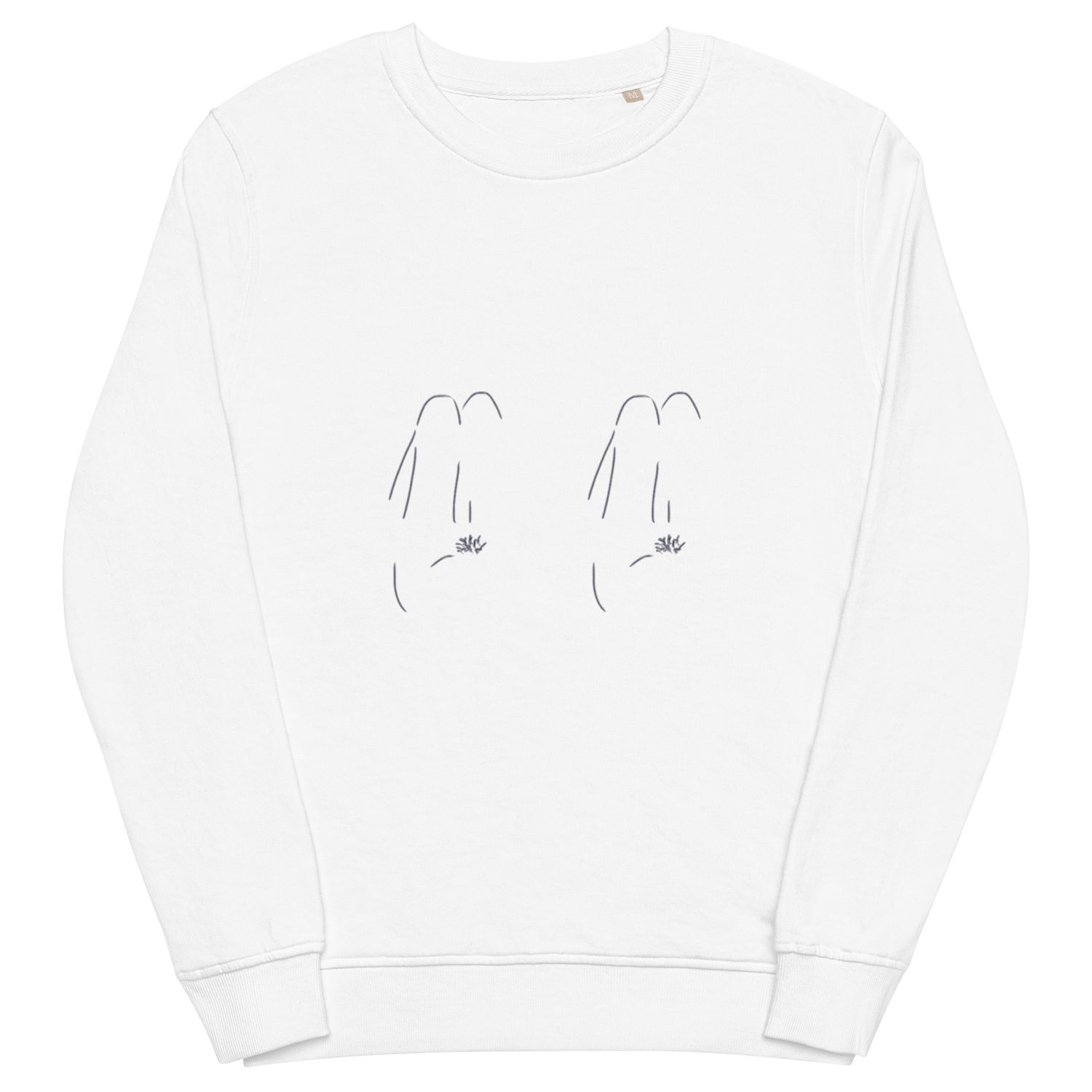 Two Reclining Nudes Unisex Organic Sweatshirt