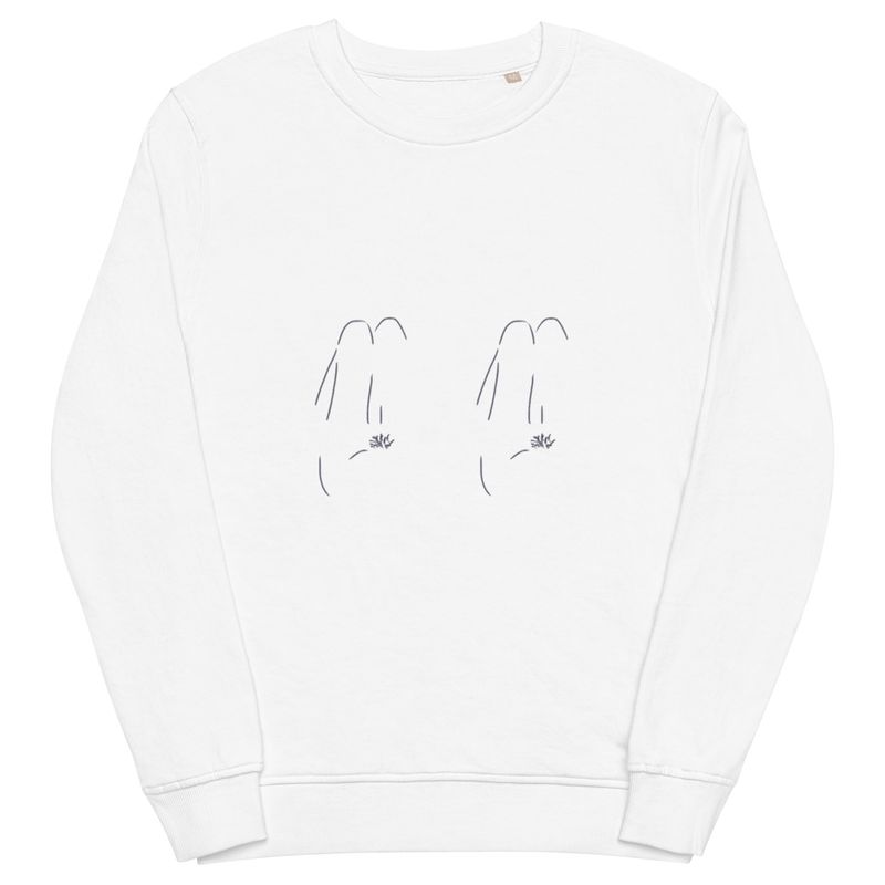 Two Reclining Nudes Unisex Organic Sweatshirt