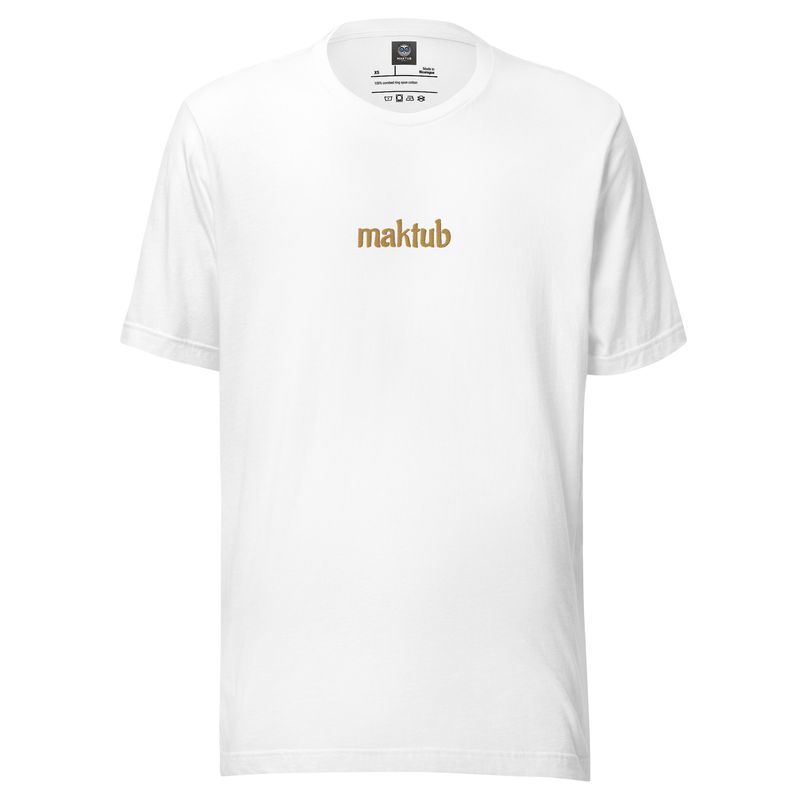 Maktub Embroidered Unisex T-Shirt