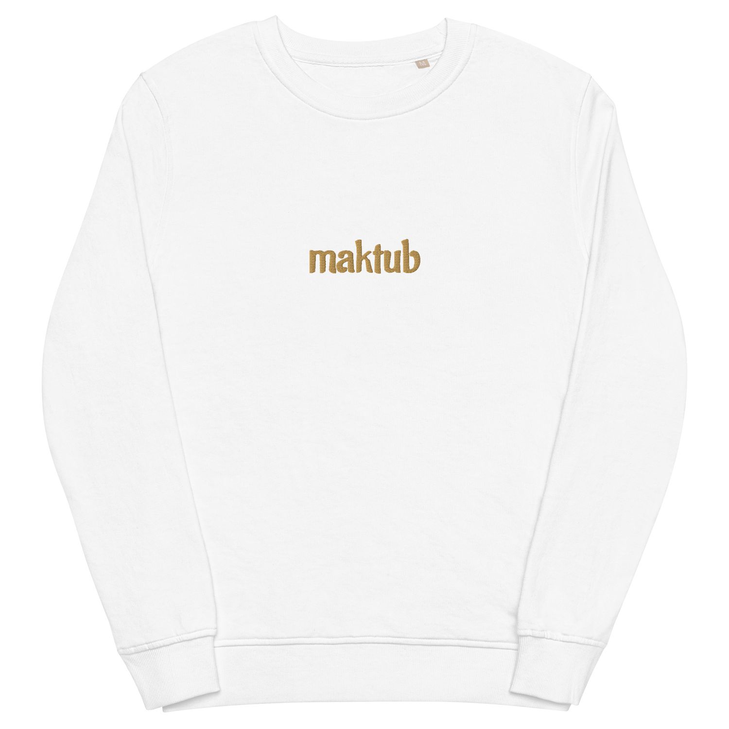 Maktub Embroidered Unisex Organic Sweatshirt