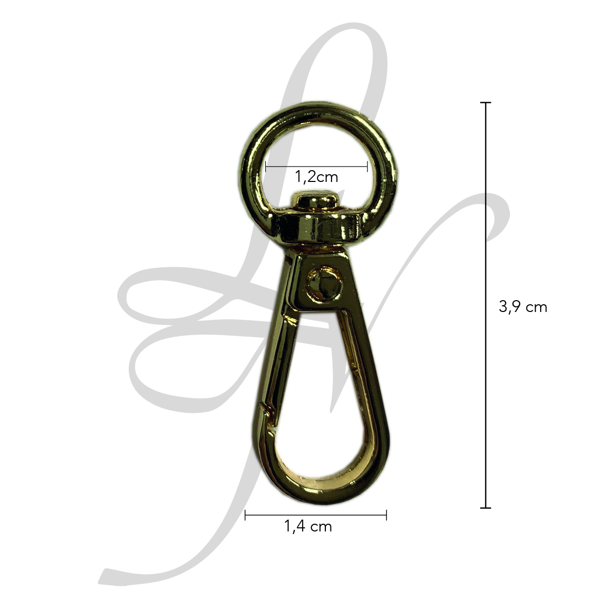 Moschettone per catena in zama