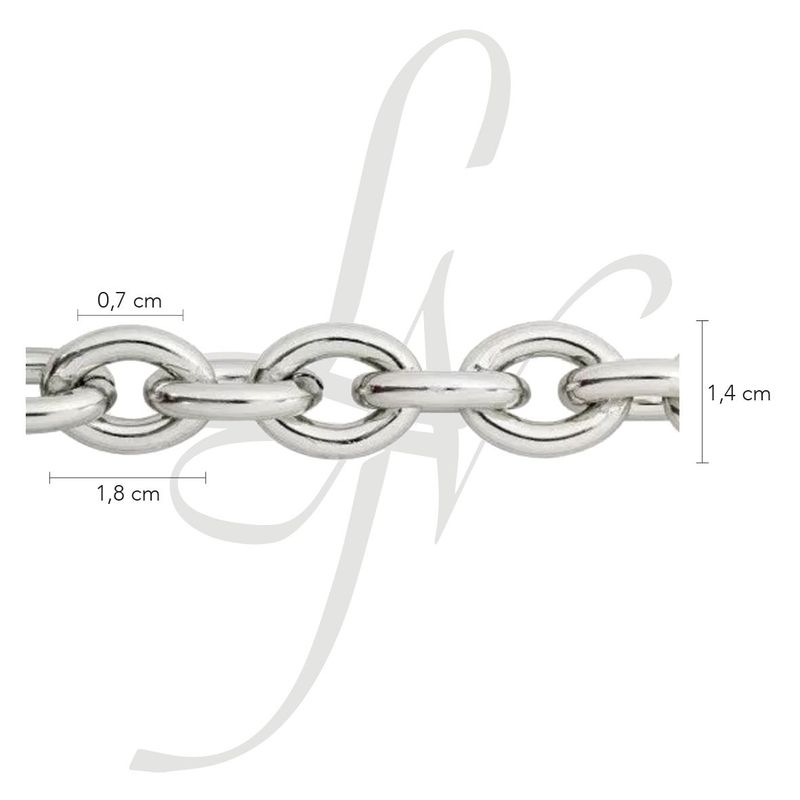 Catena alluminio ovale