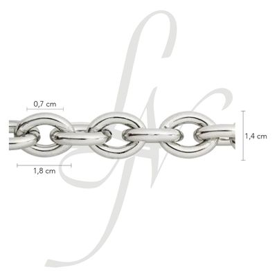 Catena alluminio ovale