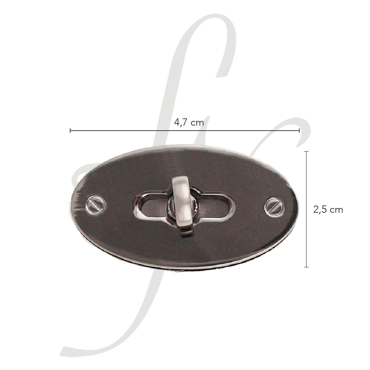 Chiusura girello ovale con alette