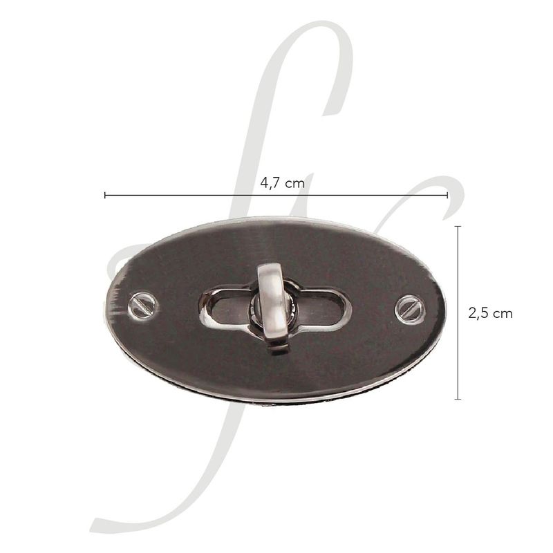Chiusura girello ovale con alette
