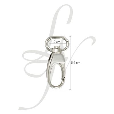 Moschettone stondato 20mm