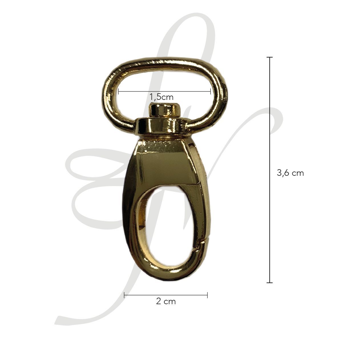 Moschettone stondato 15mm