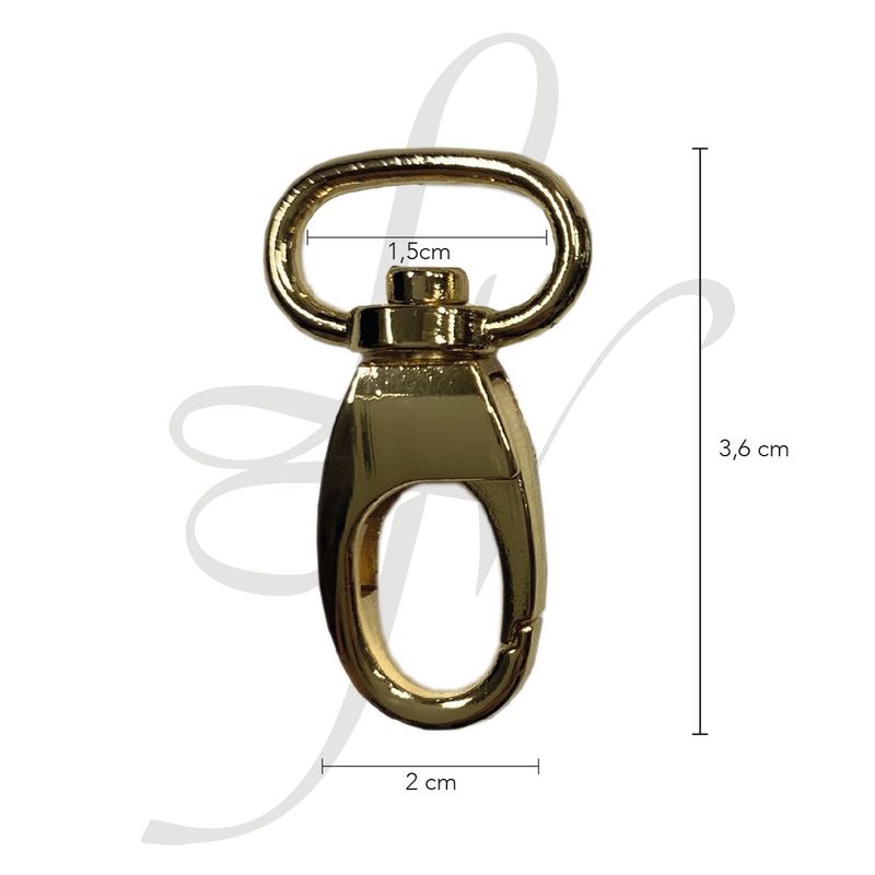 Moschettone stondato 15mm