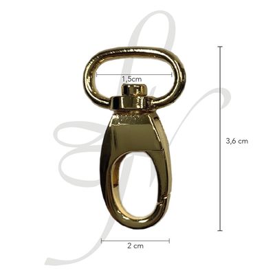 Moschettone stondato 15mm