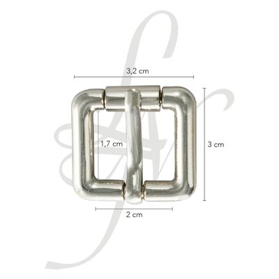 Fibbia a rullo in zama 20mm