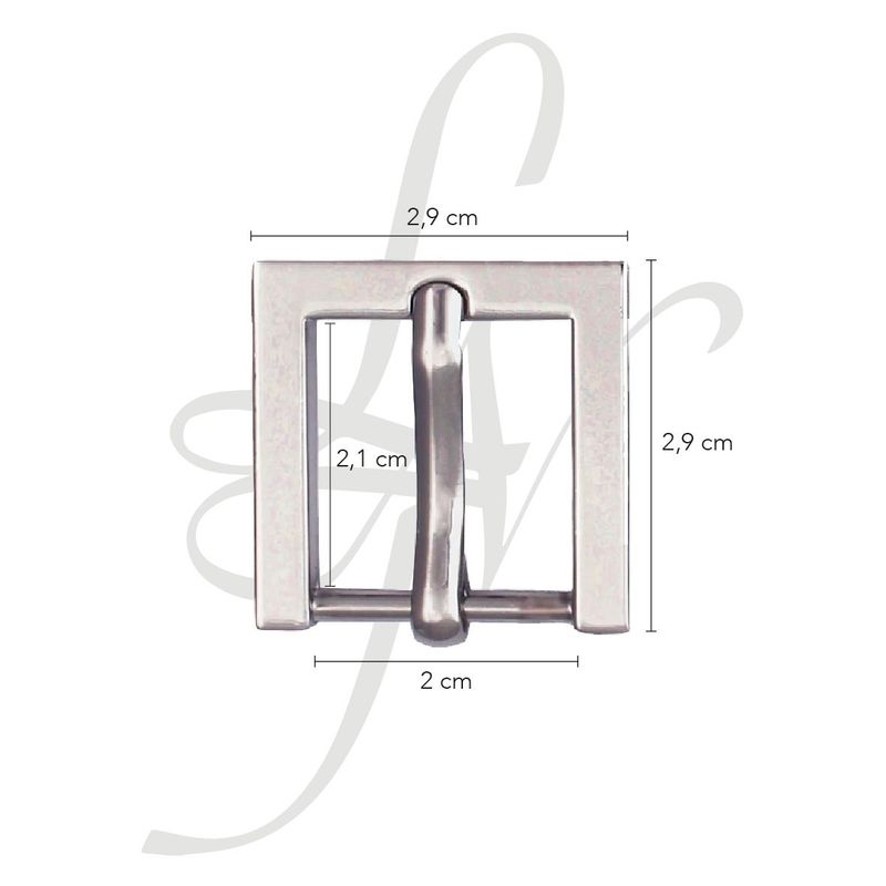 Fibbia quadrata 20mm
