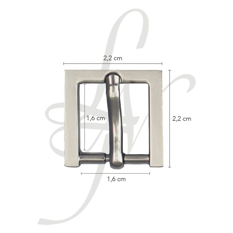 Fibbia quadrata 15mm