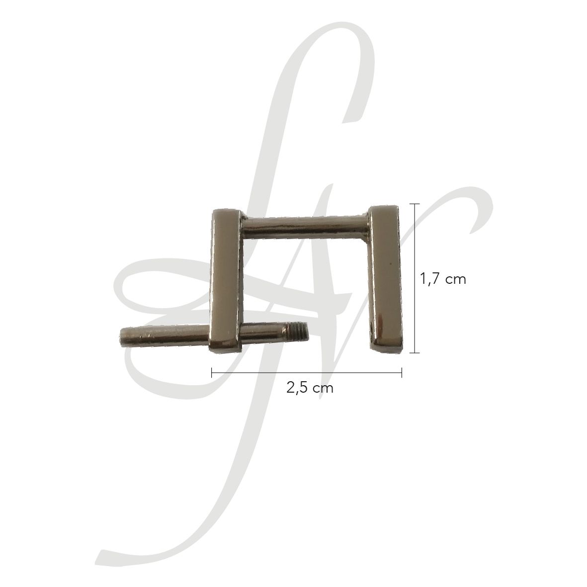 Attacco rettangolare con vite