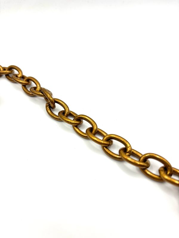 Catena in ottone ovale