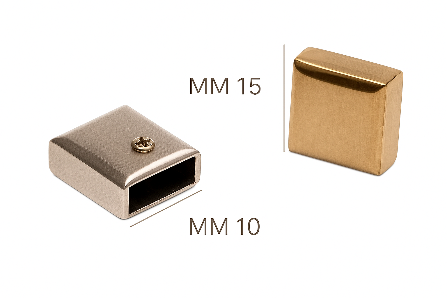 Teminali metallici quadrati