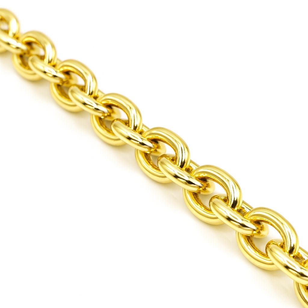Catena alluminio ovale, COLORE: oro
