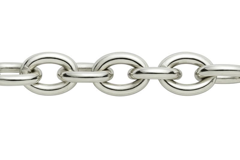 Catena alluminio ovale