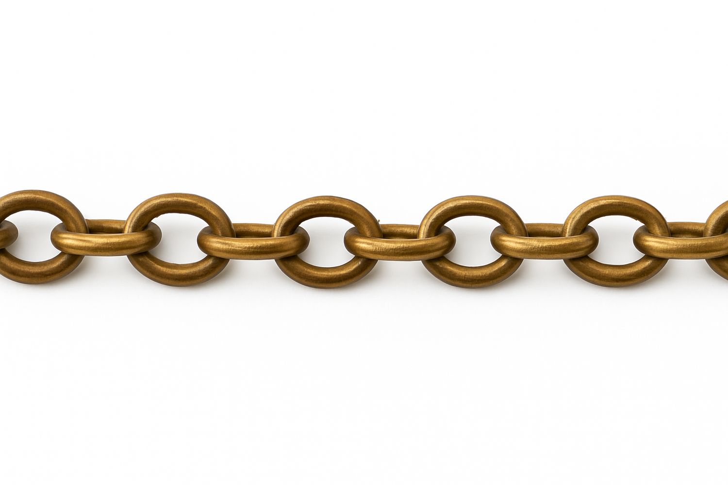 Catena in ottone ovale