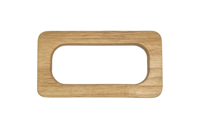 Manico legno rettangolare