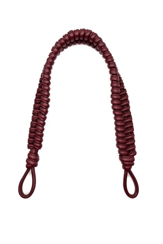 Manico intrecciato in pelle