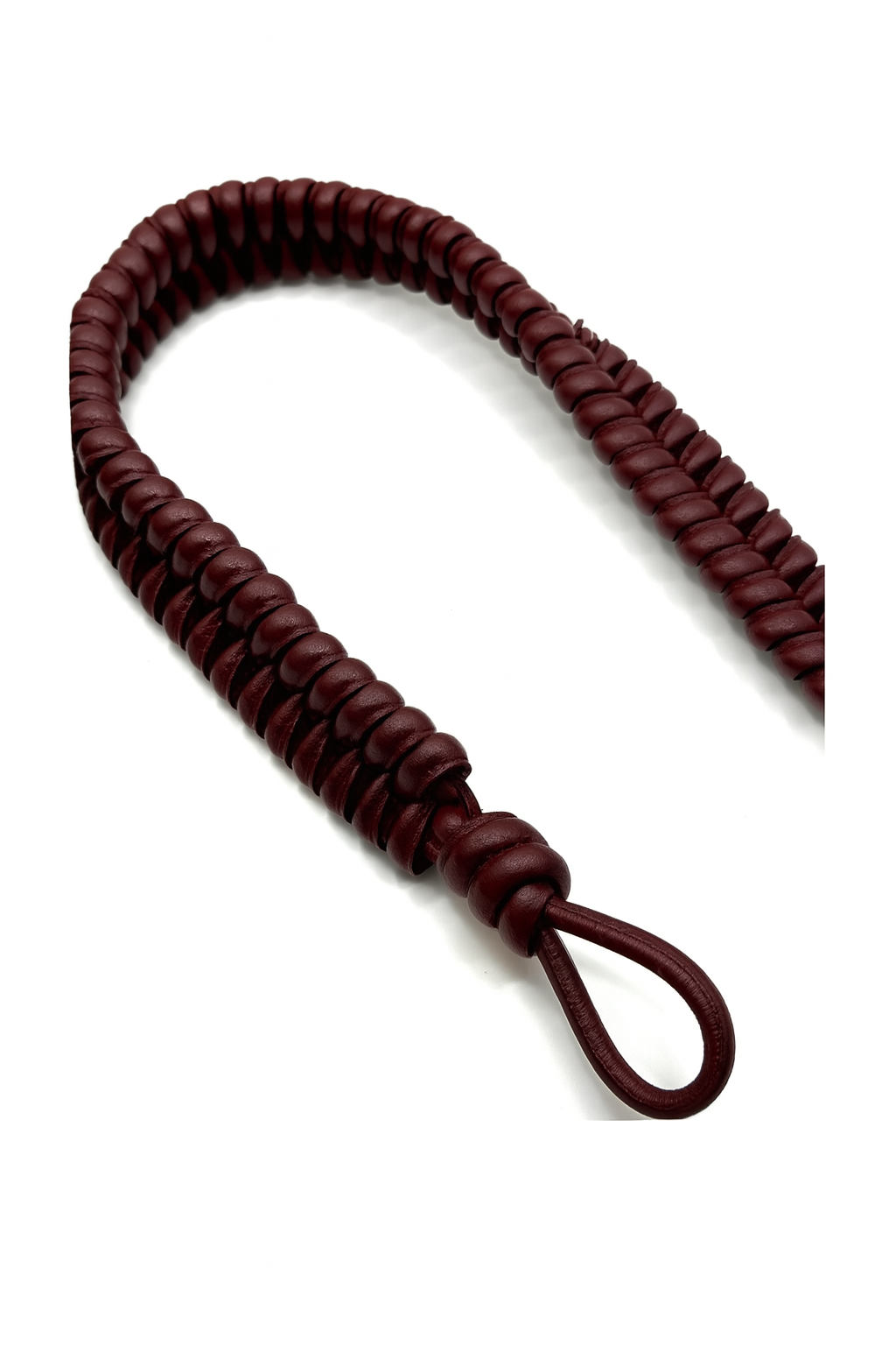 Manico intrecciato in pelle