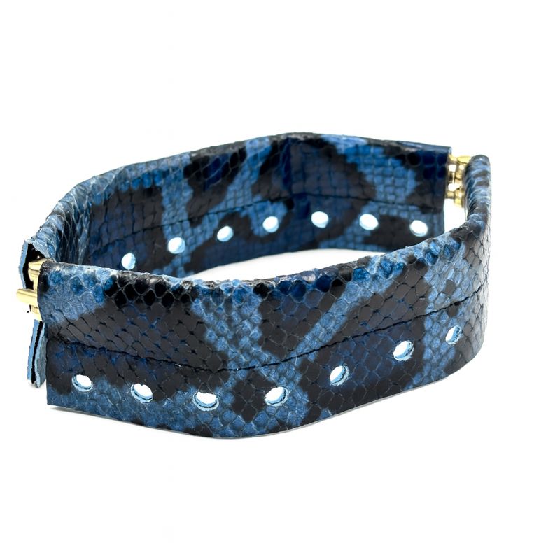 Cerniera in pelle stampata