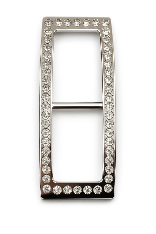 Fibbia con strass 2cm Fibbia con strass 2cm