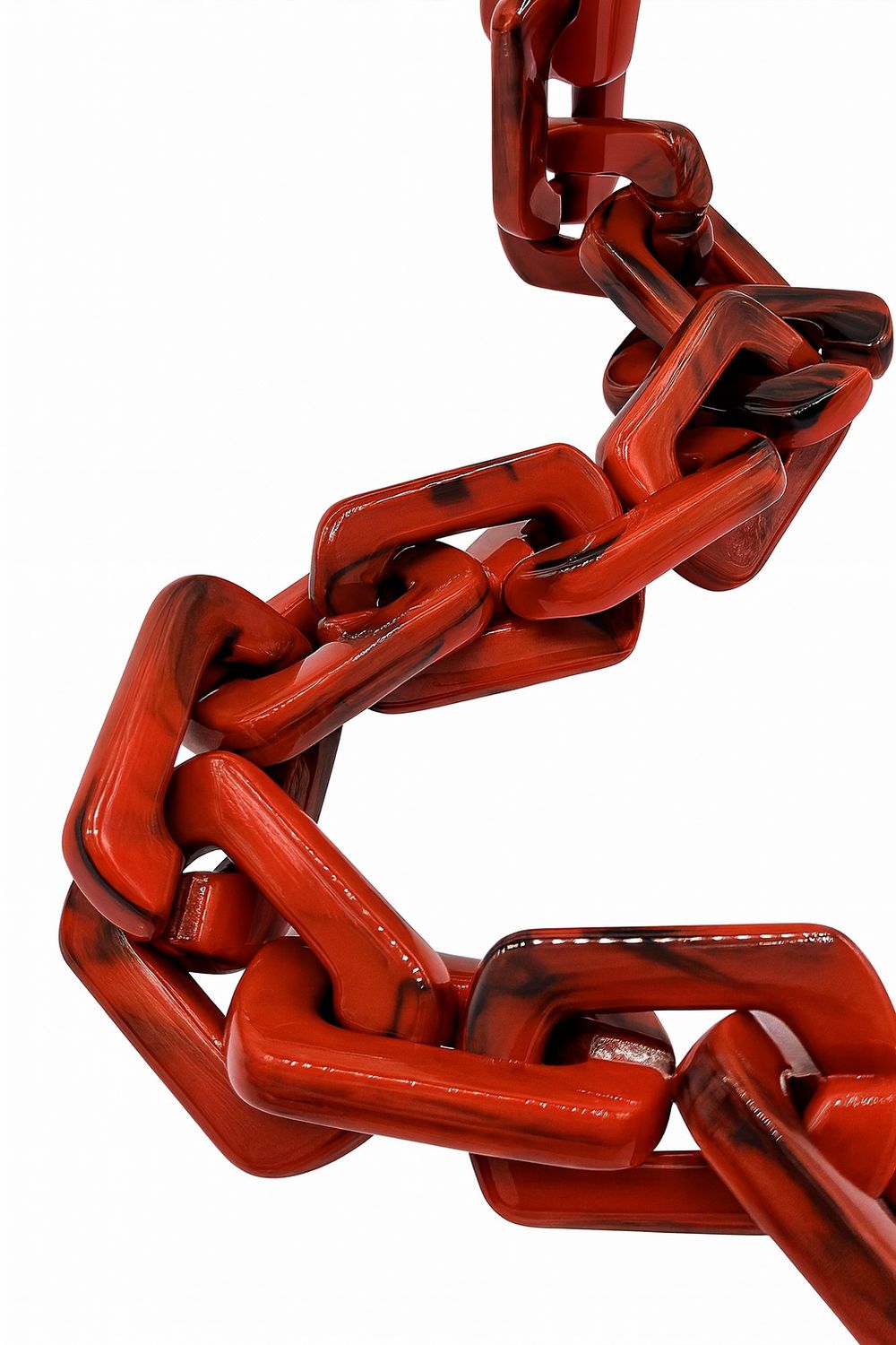 Catena resina, Colore: Rosso