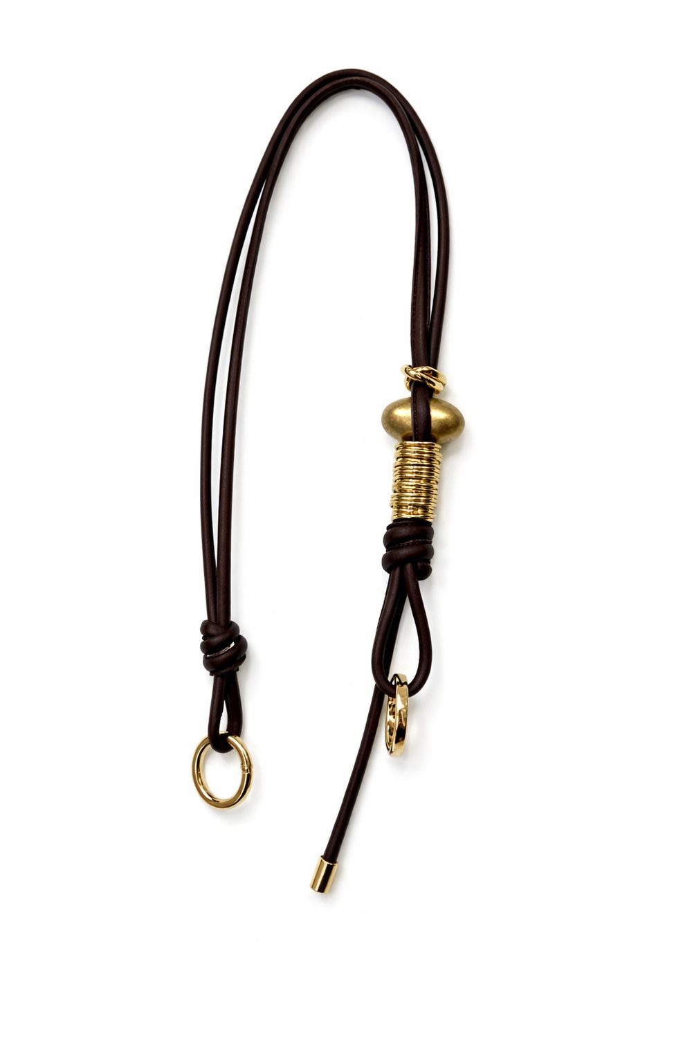 Manico in pelle artigianale con perle