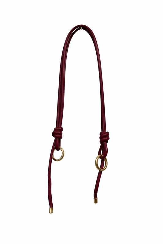 Manico in pelle tubolare