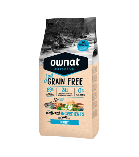 OWNAT GF JUST TROUT (DOG) 3KG