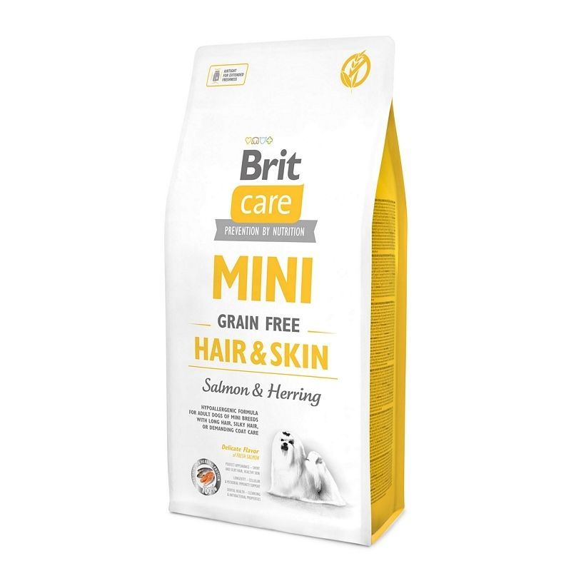 Brit care Mini grain free Hair & Skin (Salmón y Arenque) 2 Kg